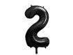 Picture of FOIL BALLOON NUMBER 2 BLACK 34 INCH